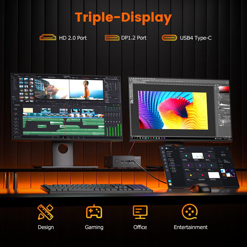คอมพิวเตอร์ขนาดเล็ก mini pc peladn ho5 hx370 ai empowered smart touch lighting by ryzen al 9 hx 370 คอมพิวเตอร์ขนาดเล็ก mini pc peladn ho5 hx370 ai empowered smart touch lighting by ryzen al 9 hx 370