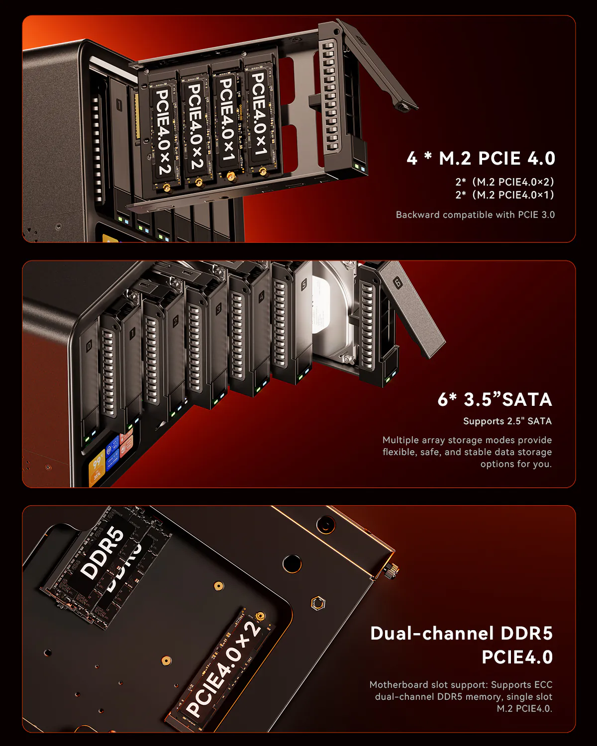 nas host mini pc aoostar wtr max device with ryzen 7 8845hs 6+5 drive bays oulink+usb4+sfp+ nas host mini pc aoostar wtr max device with ryzen 7 8845hs 6+5 drive bays oulink+usb4+sfp+