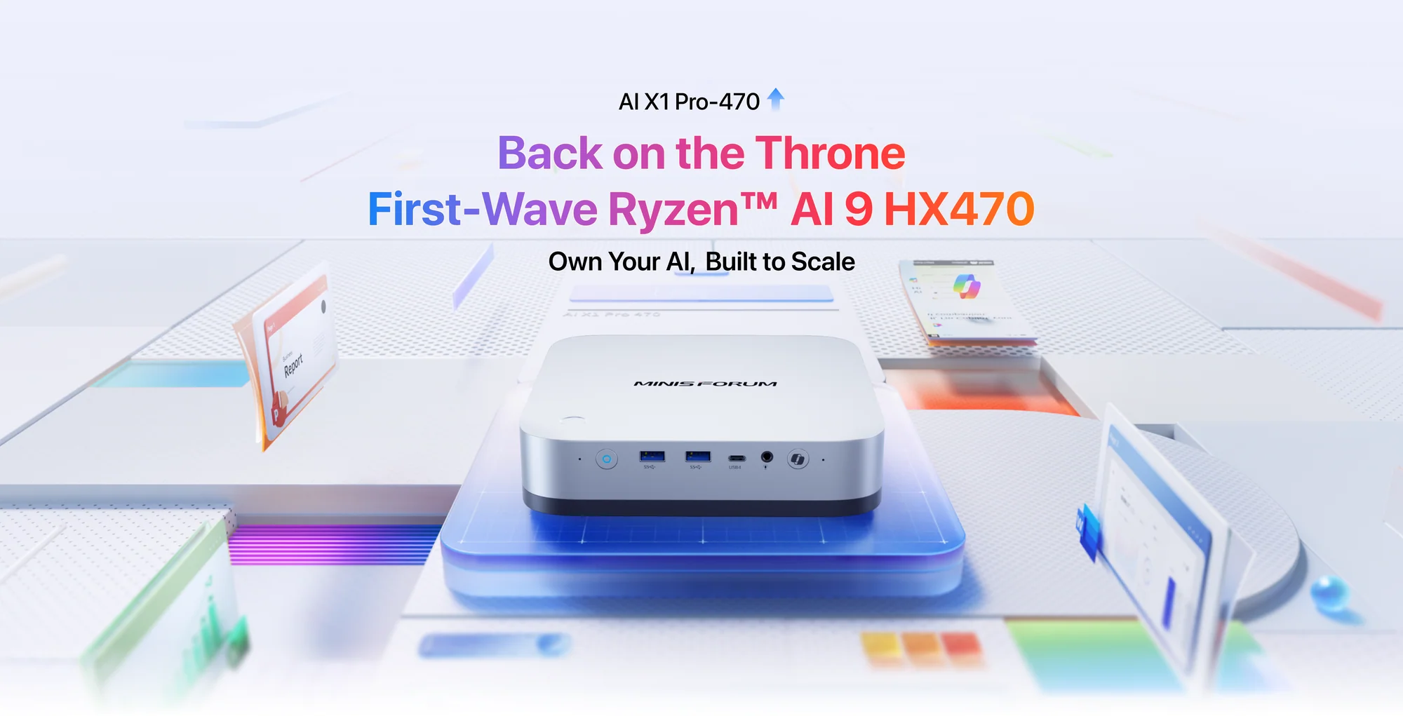 minisforum ai x1 pro zen 5 ryze ai 9 hx 470 / wi fi 7 / 2.5gbe / bluetooth 5.4 / 4x 4k multi display minisforum ai x1 pro zen 5 ryze ai 9 hx 470 / wi fi 7 / 2.5gbe / bluetooth 5.4 / 4x 4k multi display