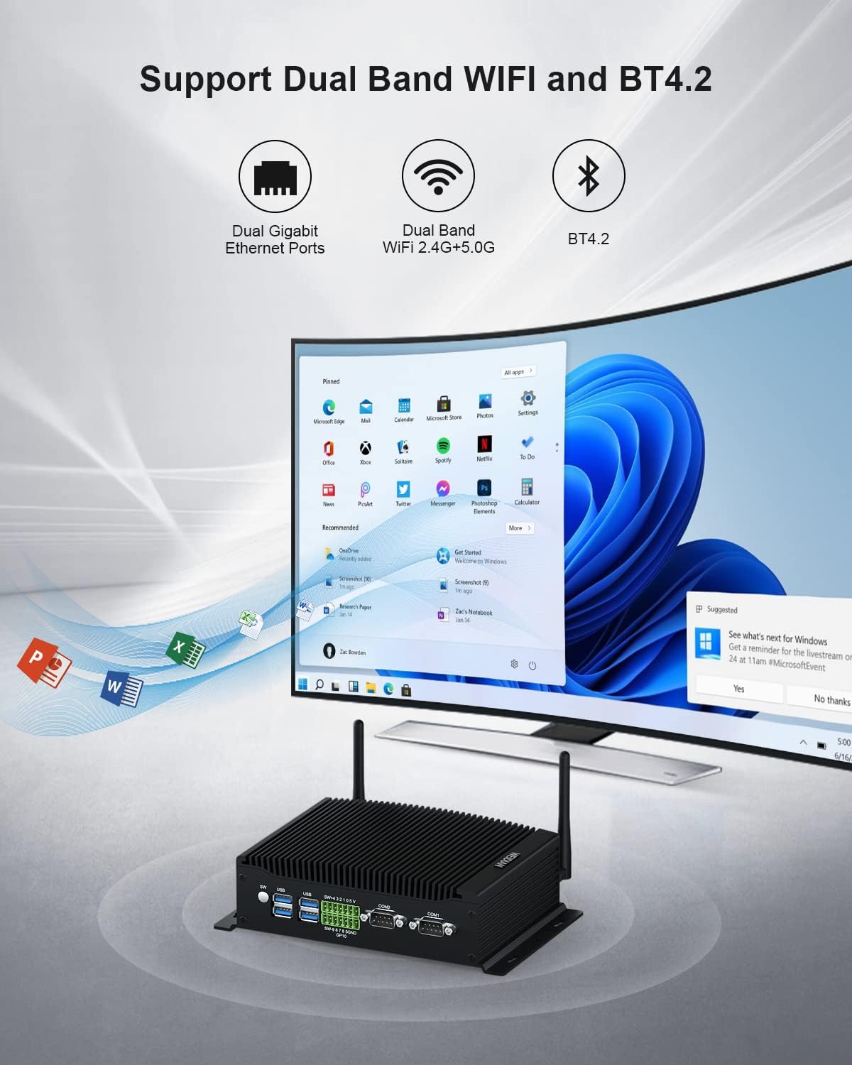 คอมพิวเตอร์ขนาดเล็กไร้พัดลม hystou h6 fanless industrial mini pc dual lan auto power on คอมพิวเตอร์ขนาดเล็กไร้พัดลม hystou h6 fanless industrial mini pc dual lan auto power on