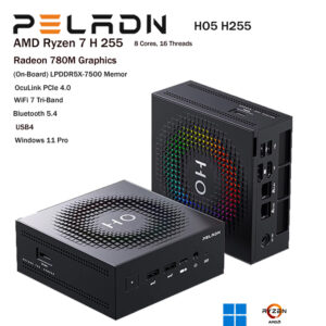 คอมพิวเตอร์ขนาดเล็ก mini pc peladn ho5 ryzen 7 h255 ai empowered smart new ram lpddr5x wifi 7