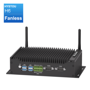 คอมพิวเตอร์ขนาดเล็กไร้พัดลม hystou h6 fanless industrial mini pc dual lan auto power on
