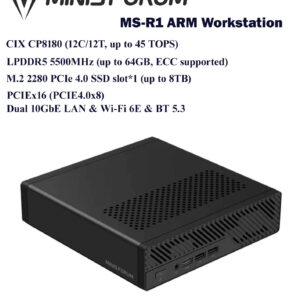 mini workstation minisforum ms r1 arm based cix cp8180 (cixin p1) and egpu support