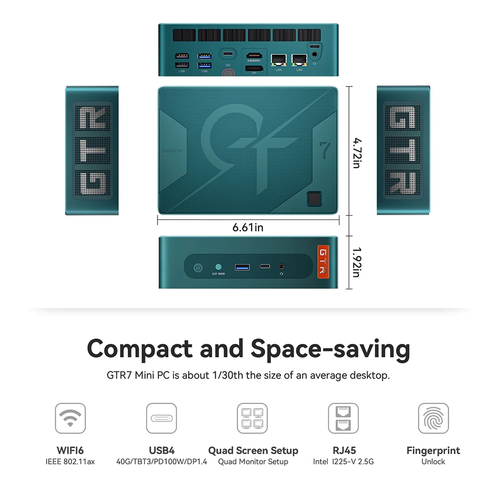 คอมพิวเตอร์ขนาดเล็กแบบ beelink mini pc ryzen gtr7 pro 7940hs all interfaces office use and design (copy) คอมพิวเตอร์ขนาดเล็กแบบ beelink mini pc ryzen gtr7 pro 7940hs all interfaces office use and design (copy)