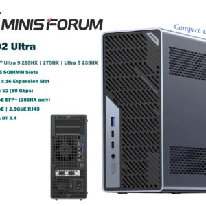 คอมพิวเตอร์ mini workstation ai minisforum ms 02 ultra performance intel core ultra 9 285hx | 275hx (copy)