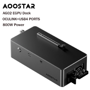 อุปกรณ์ต่อการ์ดจอแยก aoostar ag02 egpu dock oculink usb4 port built in 800w powersupply us plug