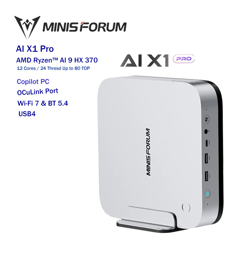 minisforum ai x1 pro ai chip ryzen™ ai 9 hx 370 next gen ai powered oculink fingerprint safe minisforum ai x1 pro ai chip ryzen™ ai 9 hx 370 next gen ai powered oculink fingerprint safe